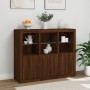 Sideboard mit LED-Licht 3-teilig, Holzwerkstoff Eiche braun von , Sideboards - Ref: Foro24-3209106, Preis: 205,60 €, Rabatt: %