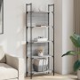 Bookcase with 5 shelves gray Sonoma wood 60.5x24x166.5 cm by , Bookcases and shelves - Ref: Foro24-838866, Price: 50,99 €, Di...