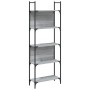 Bookcase with 5 shelves gray Sonoma wood 60.5x24x166.5 cm by , Bookcases and shelves - Ref: Foro24-838866, Price: 51,39 €, Di...