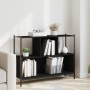 Schwarzes Holzwerkstoffregal 102 x 28 x 77,5 cm von , Bücherregale und Regale - Ref: Foro24-838898, Preis: 60,57 €, Rabatt: %