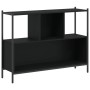 Schwarzes Holzwerkstoffregal 102 x 28 x 77,5 cm von , Bücherregale und Regale - Ref: Foro24-838898, Preis: 60,57 €, Rabatt: %