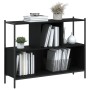 Estantería madera de ingeniería negra 102x28x77,5 cm de , Librerías y estanterías - Ref: Foro24-838898, Precio: 60,46 €, Desc...