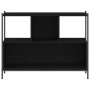 Estantería madera de ingeniería negra 102x28x77,5 cm de , Librerías y estanterías - Ref: Foro24-838898, Precio: 60,46 €, Desc...