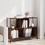 Regal aus geräuchertem Eichenholzwerkstoff, 102 x 28 x 77,5 cm von , Bücherregale und Regale - Ref: Foro24-838900, Preis: 58,...