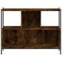 Regal aus geräuchertem Eichenholzwerkstoff, 102 x 28 x 77,5 cm von , Bücherregale und Regale - Ref: Foro24-838900, Preis: 58,...