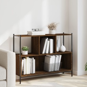 Eichenbraunes Holzwerkstoffregal 102 x 28 x 77,5 cm von , Bücherregale und Regale - Ref: Foro24-838902, Preis: 60,99 €, Rabat...