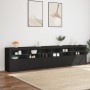 Sideboard mit LED-Leuchten schwarz 283x37x67 cm von , Sideboards - Ref: Foro24-3209017, Preis: 289,03 €, Rabatt: %