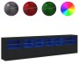 Aparador con luces LED negro 283x37x67 cm de , Aparadores - Ref: Foro24-3209017, Precio: 292,54 €, Descuento: %