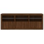 Sideboard with LED lights brown oak 181.5x37x67 cm by , Sideboards - Ref: Foro24-3209008, Price: 211,06 €, Discount: %