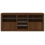 Sideboard with LED lights brown oak 181.5x37x67 cm by , Sideboards - Ref: Foro24-3209043, Price: 210,71 €, Discount: %