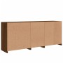 Sideboard with LED lights brown oak 181.5x37x67 cm by , Sideboards - Ref: Foro24-3209043, Price: 210,71 €, Discount: %