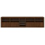 Sideboard with LED lights brown oak 283x37x67 cm by , Sideboards - Ref: Foro24-3209029, Price: 308,02 €, Discount: %