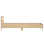 Cama con cabecero madera de ingeniería roble Sonoma 90x200 cm de , Camas y somieres - Ref: Foro24-838535, Precio: 83,24 €, De...