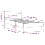 Sonoma oak engineered wood bed with headboard 90x200 cm by , Beds and slatted bases - Ref: Foro24-838535, Price: 83,24 €, Dis...