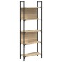 Bookcase with 5 shelves Sonoma oak wood 60.5x24x166.5 cm by , Bookcases and shelves - Ref: Foro24-838864, Price: 49,72 €, Dis...