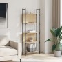 Bookcase with 5 shelves Sonoma oak wood 60.5x24x166.5 cm by , Bookcases and shelves - Ref: Foro24-838864, Price: 49,72 €, Dis...