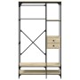 Armario cajones madera ingeniería roble Sonoma 100x40x180 cm de , Armarios roperos - Ref: Foro24-838949, Precio: 142,40 €, De...