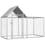 Galvanized steel chicken coop 2x1x1.5 m by vidaXL, Cages and habitats for small animals - Ref: Foro24-144553, Price: 176,50 €...