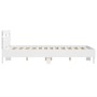 White engineered wood bed frame with headboard 120x200cm by , Beds and slatted bases - Ref: Foro24-3207427, Price: 124,68 €, ...