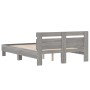 Cama con cabecero madera de ingeniería gris Sonoma 135x190 cm de , Camas y somieres - Ref: Foro24-3207446, Precio: 146,99 €, ...