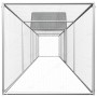 Galvanized steel chicken coop 9x1x1.5 m by vidaXL, Cages and habitats for small animals - Ref: Foro24-144561, Price: 294,99 €...