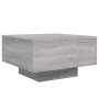 Mesa de centro con luces LED gris Sonoma 55x55x31 cm de , Mesas de centro - Ref: Foro24-836579, Precio: 59,73 €, Descuento: %