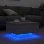 Coffee table with LED lights Sonoma gray 55x55x31 cm by , Coffee table - Ref: Foro24-836579, Price: 59,93 €, Discount: %