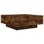 Smoked oak engineered wood coffee table 80x80x31 cm by , Coffee table - Ref: Foro24-836585, Price: 67,83 €, Discount: %