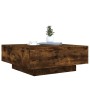 Smoked oak engineered wood coffee table 80x80x31 cm by , Coffee table - Ref: Foro24-836585, Price: 67,83 €, Discount: %