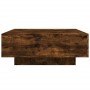 Smoked oak engineered wood coffee table 80x80x31 cm by , Coffee table - Ref: Foro24-836585, Price: 67,83 €, Discount: %