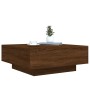 Brown oak engineered wood coffee table 80x80x31 cm by , Coffee table - Ref: Foro24-836587, Price: 66,99 €, Discount: %