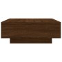 Brown oak engineered wood coffee table 80x80x31 cm by , Coffee table - Ref: Foro24-836587, Price: 66,99 €, Discount: %