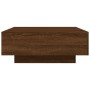 Brown oak engineered wood coffee table 80x80x31 cm by , Coffee table - Ref: Foro24-836587, Price: 66,99 €, Discount: %