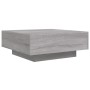 Coffee table with LED lights Sonoma gray 80x80x31 cm by , Coffee table - Ref: Foro24-836593, Price: 83,99 €, Discount: %