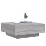 Coffee table with LED lights Sonoma gray 80x80x31 cm by , Coffee table - Ref: Foro24-836593, Price: 83,99 €, Discount: %