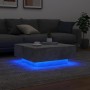 Coffee table with LED lights concrete gray 80x80x31 cm by , Coffee table - Ref: Foro24-836591, Price: 80,15 €, Discount: %