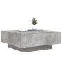 Coffee table with LED lights concrete gray 80x80x31 cm by , Coffee table - Ref: Foro24-836591, Price: 80,15 €, Discount: %