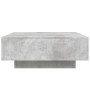 Coffee table with LED lights concrete gray 80x80x31 cm by , Coffee table - Ref: Foro24-836591, Price: 80,15 €, Discount: %