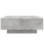 Coffee table with LED lights concrete gray 80x80x31 cm by , Coffee table - Ref: Foro24-836591, Price: 80,15 €, Discount: %