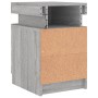 Bedside table with LED lights Sonoma gray 35x39x55 cm by , Nightstands - Ref: Foro24-836759, Price: 67,51 €, Discount: %