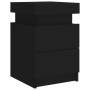 Mesitas de noche con luces LED 2 unidades negro 35x39x55 cm de , Mesitas de noche - Ref: Foro24-836752, Precio: 114,47 €, Des...