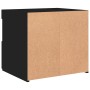 Mesita de noche con luces LED negro 50x40x45 cm de , Mesitas de noche - Ref: Foro24-836765, Precio: 67,70 €, Descuento: %