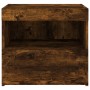 Nightstand with LED lights smoked oak 50x40x45 cm by , Nightstands - Ref: Foro24-836771, Price: 51,52 €, Discount: %