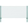 Wire mesh fence with steel posts 25x0.5 m green by vidaXL, fence panels - Ref: Foro24-144603, Price: 71,17 €, Discount: %