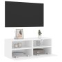 White engineered wood TV wall cabinet 80x30x30 cm by , TV Furniture - Ref: Foro24-836868, Price: 52,13 €, Discount: %