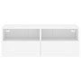 White engineered wood TV wall cabinet 80x30x30 cm by , TV Furniture - Ref: Foro24-836868, Price: 52,13 €, Discount: %