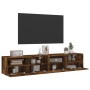 TV wall furniture 2 pcs smoked oak wood 80x30x30 cm by , TV Furniture - Ref: Foro24-836877, Price: 89,81 €, Discount: %