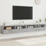 TV wall furniture 2 pcs wood gray concrete 100x30x30 cm by , TV Furniture - Ref: Foro24-836889, Price: 92,26 €, Discount: %