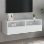 Mueble de pared para TV madera ingeniería blanco 100x30x30 cm de , Muebles TV - Ref: Foro24-836882, Precio: 60,16 €, Descuent...