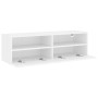 White engineered wood TV wall cabinet 100x30x30 cm by , TV Furniture - Ref: Foro24-836882, Price: 60,16 €, Discount: %